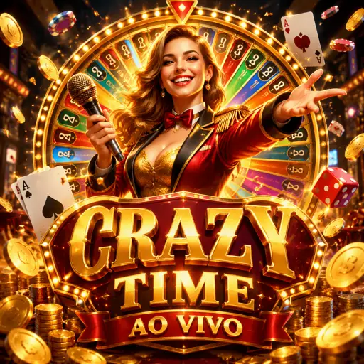 Moeda gigante do Crazy Coin Flip pronta para o cara ou coroa ao vivo